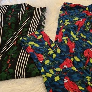 Lularoe Christmas TC leggings